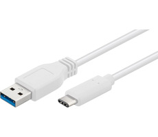 MicroConnect USB3.1 C (M) - USB3.0 A (M) 1m biela