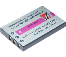 T6 Power Batéria NP-60 / KLIC-5000 / NP-30 / LI-20B / 1000mAh / čierna