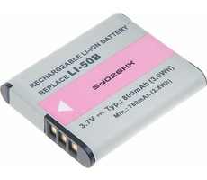 T6 Power Batéria Olympus Li-50B / 800mAh / čierna
