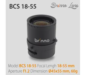 Brinno BCS 18-55mm F1.2 Aspherický objektív pre TLC200 Pro