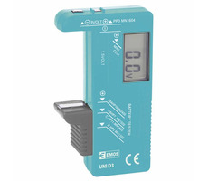 EMOS LCD tester batérií UNI D3 / AA / AAA / C / D / 9V a gombíkové / LCD displej