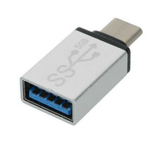 PremiumCord Adaptér USB 3.1 konektor C male - USB 3.0 A female strieborná / OTG