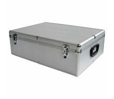 MediaRange DJ case kufor na 1000 diskov strieborná