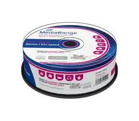 MediaRange CD- R 700MB 52x spindl 25ks - Inkjet Printable