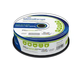 MediaRange DVD- R 4.7GB 16x spindl 25ks - Inkjet Printable