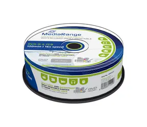 MediaRange DVD R 4.7GB 16x Waterguard Photo spindl 25ks / Inkjet Printable
