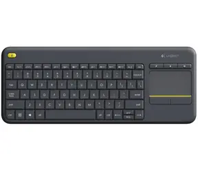 Logitech Wireless K400 Plus UK / Bezdrôtová klávesnica / Touchpad / USB / UK