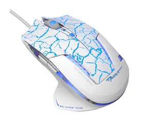 E-BLUE Mazer Pre biela / Herná optická myš / 2500DPI / 6 tlačidiel / 1 koliesko / drôtová (USB)