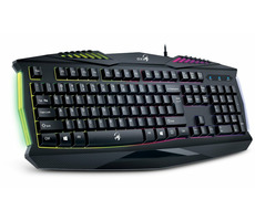Genius GX GAMING Scorpion K220 / Herná drôtová klávesnica / podsvietená / USB / čierna / CZ+SK layout