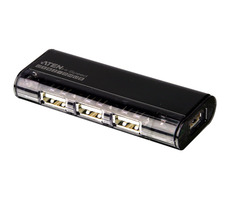 ATEN USB 2.0 HUB / 4-portový bez napájania / magnetický / strieborný