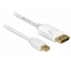 Delock kábel mini Displayport samec > Displayport samec / 3 m / biely