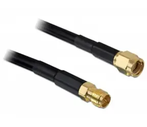 Delock antény kábel RP-SMA konektor > RP-SMA Jack CFD200 / 2 m / predlžovací