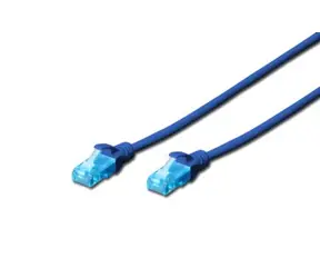 DIGITUS Ecoline Patch Cable modrý 1m