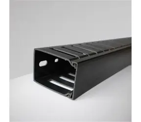 DATACOM univerzálny vertikálny káblový kanál (2U 60x80) 2m čierna