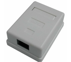 DATACOM Jednozásuvka nad omietku / 1 x RJ45 / CAT5E / UTP