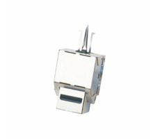 DATACOM Keystone CAT6 strieborná / STP / dual-mini