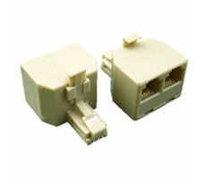 DATACOM Rozdvojka RJ11 / 6p4c / CAT3 / 2xFemale / 1xMale