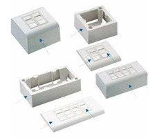 DATACOM Dátová zásuvka UTP 2xRJ45 CAT5E (pod aj NAD omietku)
