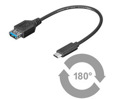 PremiumCord OTG Adaptér USB-C 3.1 (male) - USB 3.0-A (female) / 0.2m