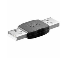 DeLock USB Adapter - USB A samec-samec (spojka) / čierny