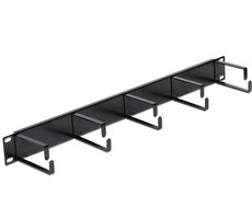 DeLock 19" Panel pre organizáciu káblov / Čierny