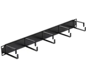 DeLock 19" Panel pre organizáciu káblov / Čierny