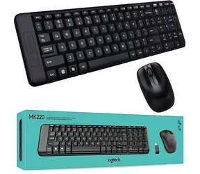 Logitech MK220 / Klávesnica / Čierna / USB / US / Čierna
