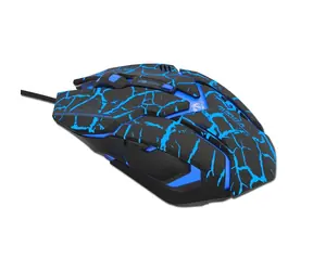 E-BLUE Myš Auroza Gaming (MMEBE39UGB0R) čierna / herná / optická / 4000DPI / 6tl. / 1 koliesko / drôtová (USB)