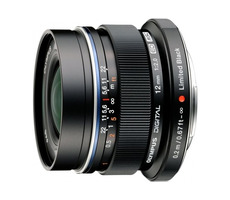 Olympus M. ZUIKO PREMIUM EW-M1220 čierna / 12mm / 1:2.0 (ekv. 24mm) pevný širokouhlý objektív / celokovový