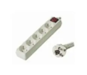 PremiumCord predlžovací prívod 230V / 2m, 5 zásuviek / vypínač