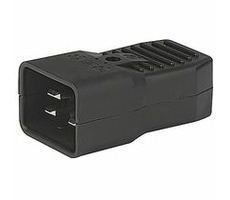PremiumCord konektor IEC C20, 16A, čierny/male