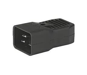 PremiumCord konektor IEC C20, 16A, čierny/male