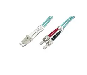 Digitus Fiber Optic Patch Cable, LC to ST, Multimode 50/125 µ, Duplex Length 10m, Class OM3