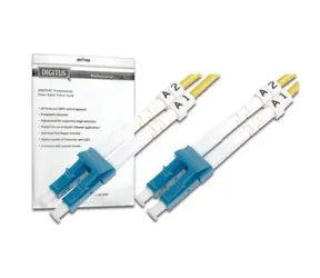 Digitus Fiber Optic Patch, LC na LC,Singlemode 09/125 µ, Duplex, 2m