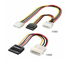 Equip Power Cable 5.25"->5.25"+SATA