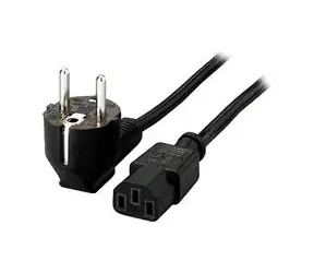 Equip napájací kábel VDE čierny 1.8m