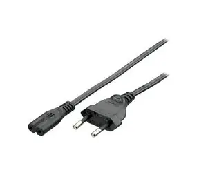 Equip napájací kábel pre notebooky, euro, čierny 1,8m