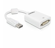 Delock adaptér DisplayPort (samec) na DVI 24+5 (samica), biely
