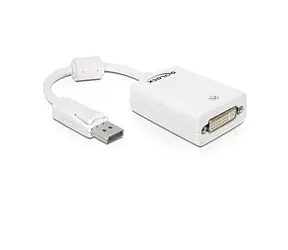 Delock adaptér DisplayPort (samec) na DVI 24+5 (samica), biely