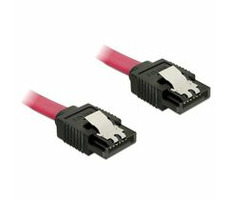 DeLock SATA III kábel so zámočkom prepojovací 0,2m