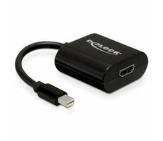 Delock adaptér DisplayPort mini (samec) na HDMI A (samica), čierny