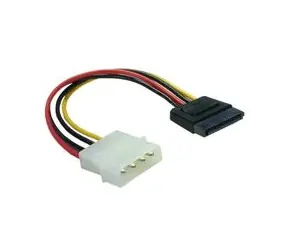 Redukcia napájania MOLEX 4-pin na SATA 15-pin priamy, 6 cm