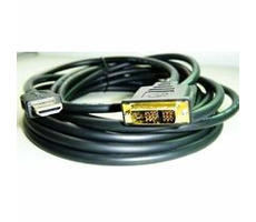 Kábel HDMI-DVI 2m, M/M tienený, pozlátené kontakty