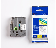 Brother - TZ-145, priesvitná/biela (18mm, laminovaná)