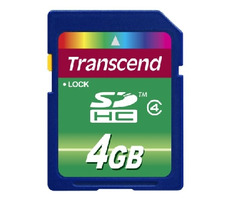 Transcend SDHC karta 4GB Class 4