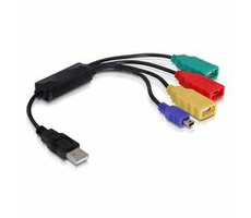 DeLock káblový USB 2.0 húb 4portový