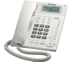 Panasonic KX-TS880FXW - jednolinkový telefón, biely