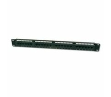 DIGITUS Patch Panel 19&quot;, CAT6, 8P8C, LSA, 1U, 24 x RJ45, netienený, čierny