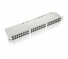 UTP Patchpanel, equip, Cat.6e, 48-Port, čierna