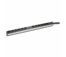 DIGITUS 19&quot; PDU, 1U hliník, SCHUKO -&gt; 12x CEE 7/4, prepäťová ochrana